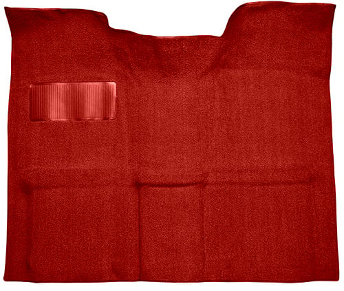 Molded Loop Carpet for 1967-1972 GM C Series Regular Cab Truck w/Auto/3-Speed Manual [Mass Backing, Red]
