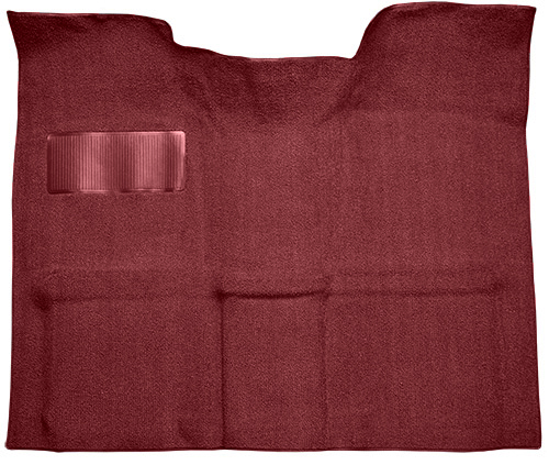 Molded Loop Carpet for 1967-1972 GM C Series Regular Cab Truck w/Auto/3-Speed Manual [Mass Backing, Maroon]