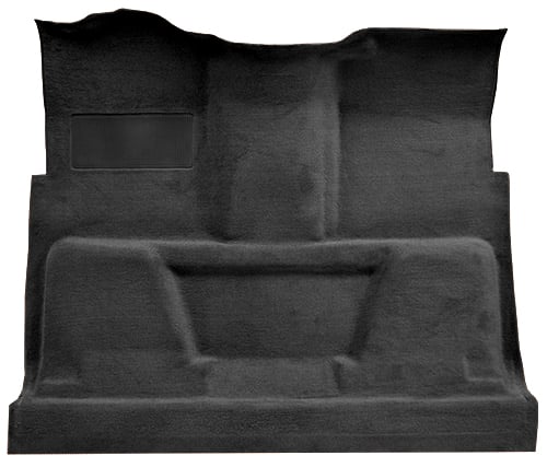 Molded Cut Pile Carpet for 1974 GM C Series Regular Cab Trucks w/TH350 or 3-Speed Manual [Mass Backing, Black]