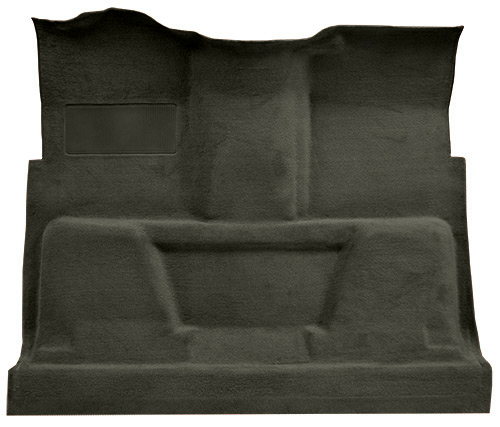 Molded Cut Pile Carpet for 1974 GM C Series Regular Cab Trucks w/4-Speed [Mass Backing, Charcoal]