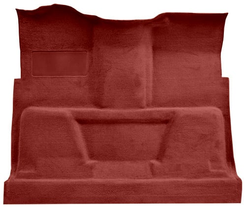 Molded Cut Pile Carpet for 1975-1980 GM C Series Regular Cab Trucks w/TH350 or 3-Speed Manual [Mass Backing, Oxblood]