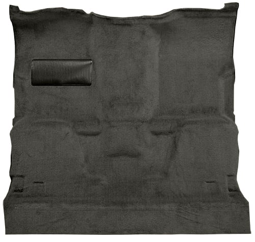 Molded Cut Pile Carpet for 1981-1986 GM C Series Regular Cab Trucks w/Automatic or 3-Speed [Jute Backing, Charcoal]