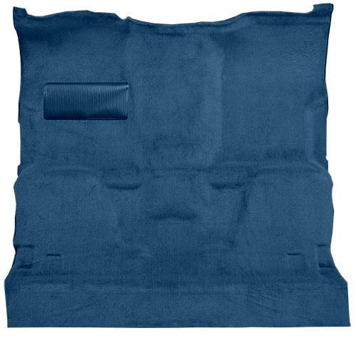 Molded Cut Pile Carpet for 1981-1986 GM C Series Regular Cab Trucks w/Automatic or 3-Speed [Mass Backing Blue]