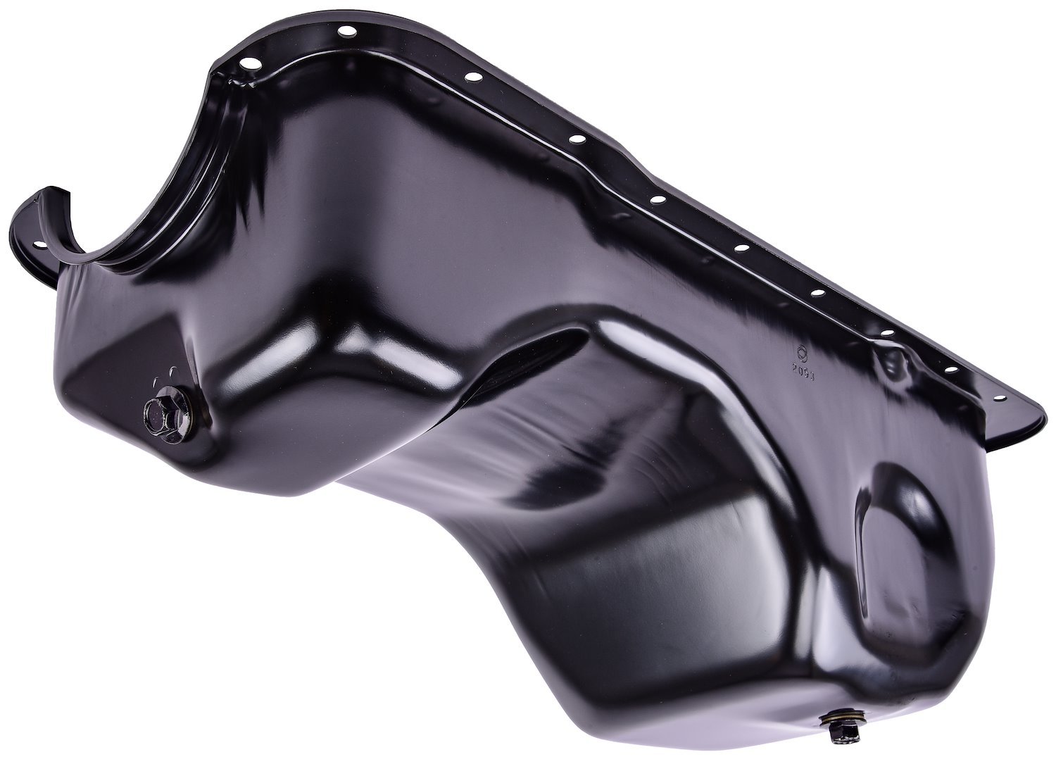 Stock-Style Replacement Oil Pan for 1979-1995 Ford Mustang 5.0L without Low Oil Level Sensor Port [Black]