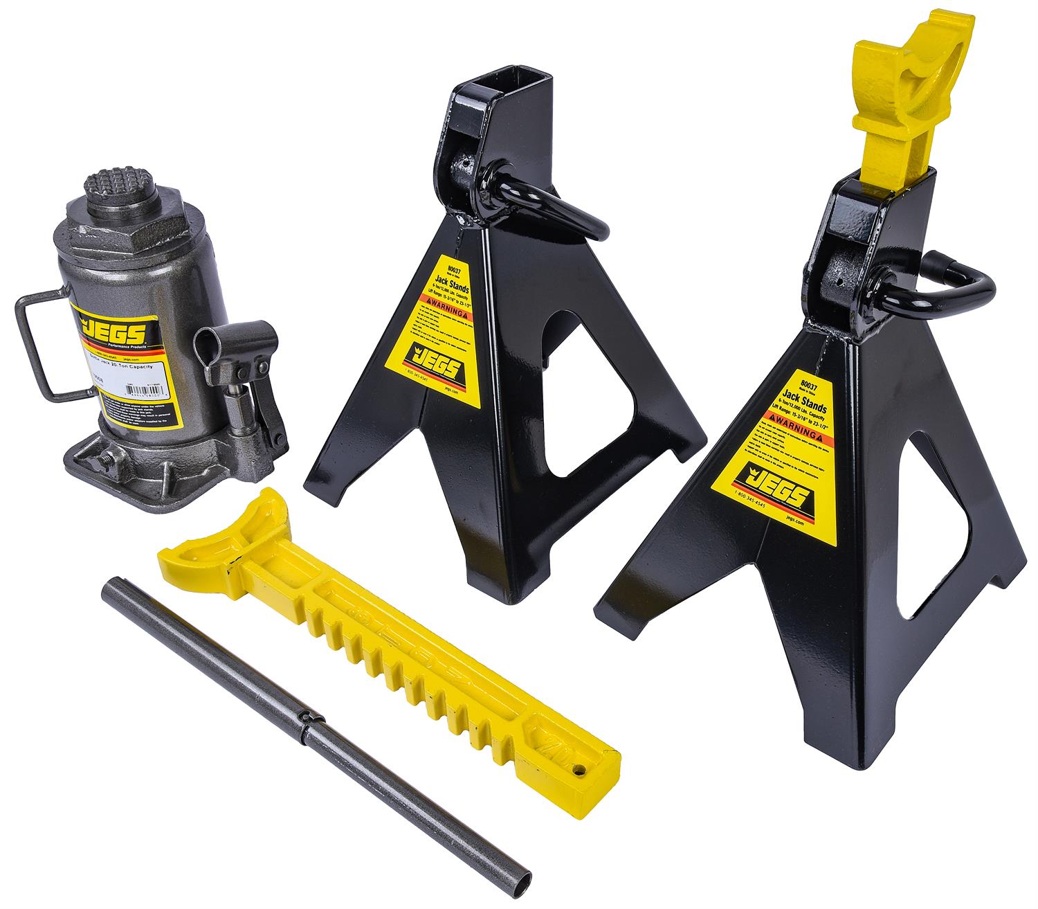 20-Ton Bottle Jack and 6-Ton Jack Stands