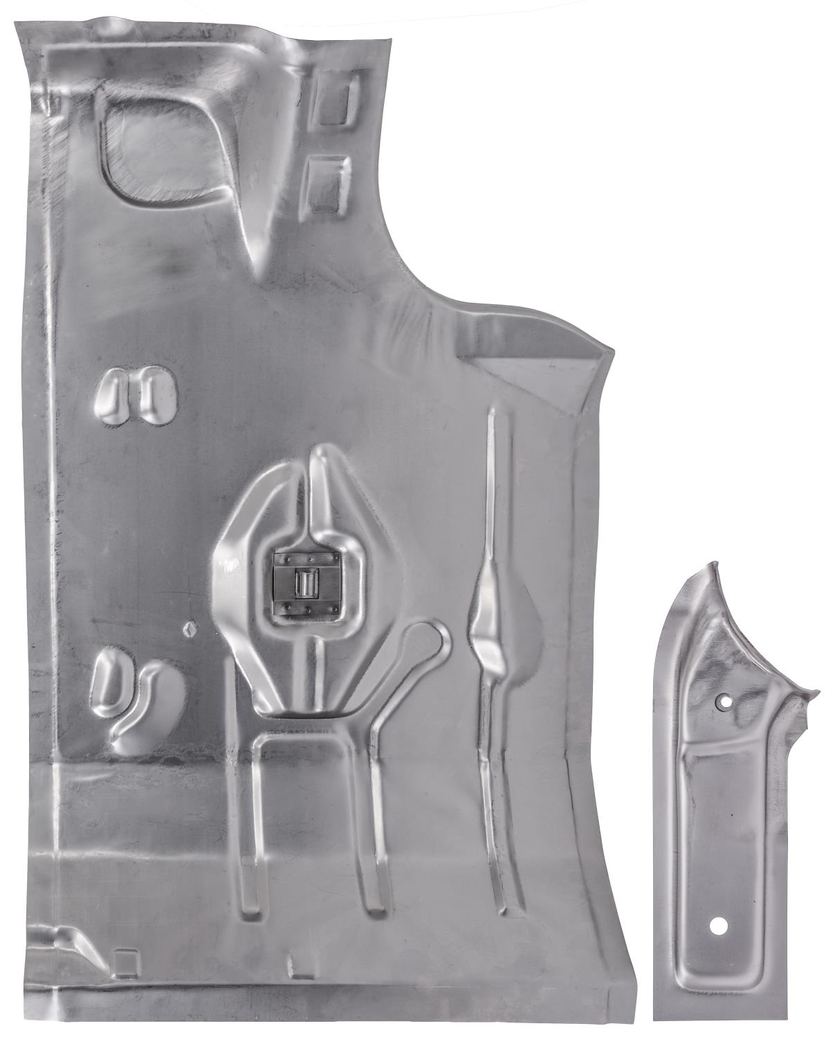 Trunk Floor Pan w/Brace Fits Select 1964-1967 Buick, Chevy, Oldsmobile, Pontiac Models [Right/Passenger Side]
