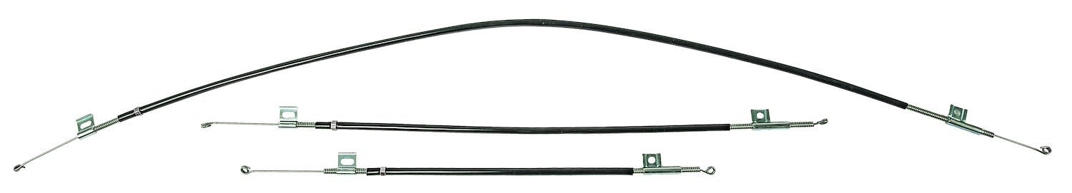 Heater Control Cable Kit for 1966-1967 Chevy Chevelle, El Camino [Without A/C] Set of 3