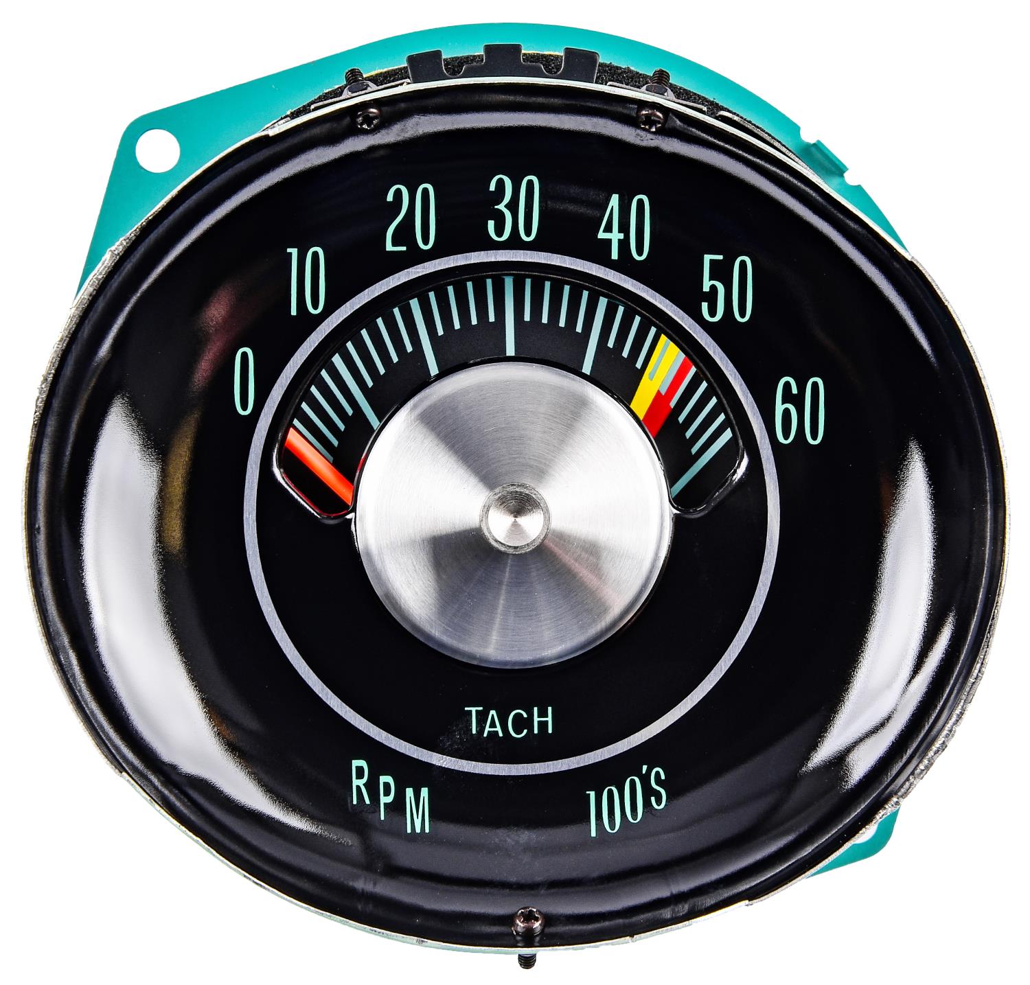 Factory Style Tachometer, 0-6,000 RPM & 5,200 RPM Redline for 1964-1965 Chevrolet Chevelle, El Camino w/V8 [In-Dash Mounted]