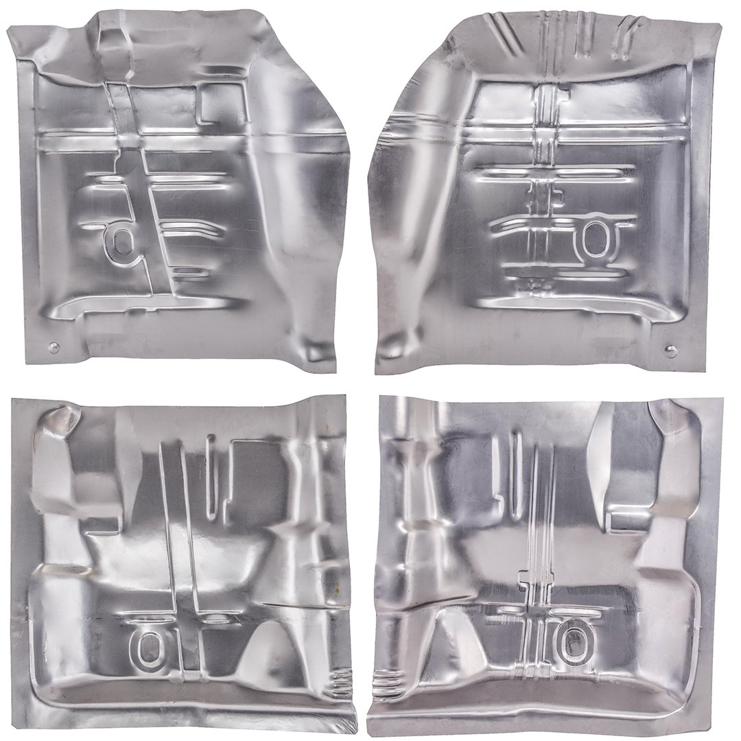 4-Piece Floor Pan Kit for Select 1968-1972 GM A-Body Models