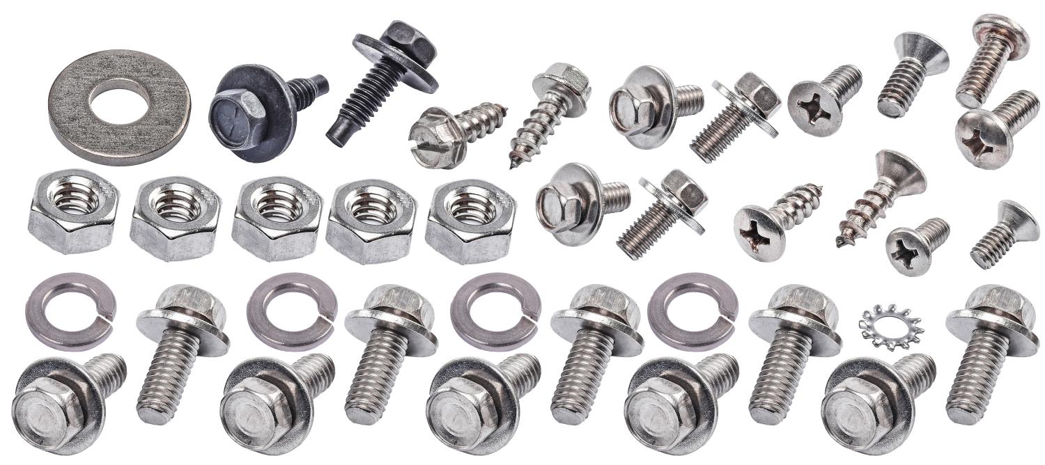 Front End Fastener Kit for Early 1947-1955 (1st Series) GM Truck [Polished Stainless Steel]