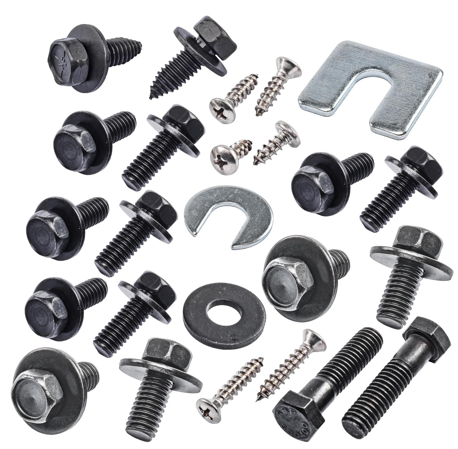 Front End Fastener Kit for 1960-1966 GM Truck [Black Oxide-Coated Stainless Steel]
