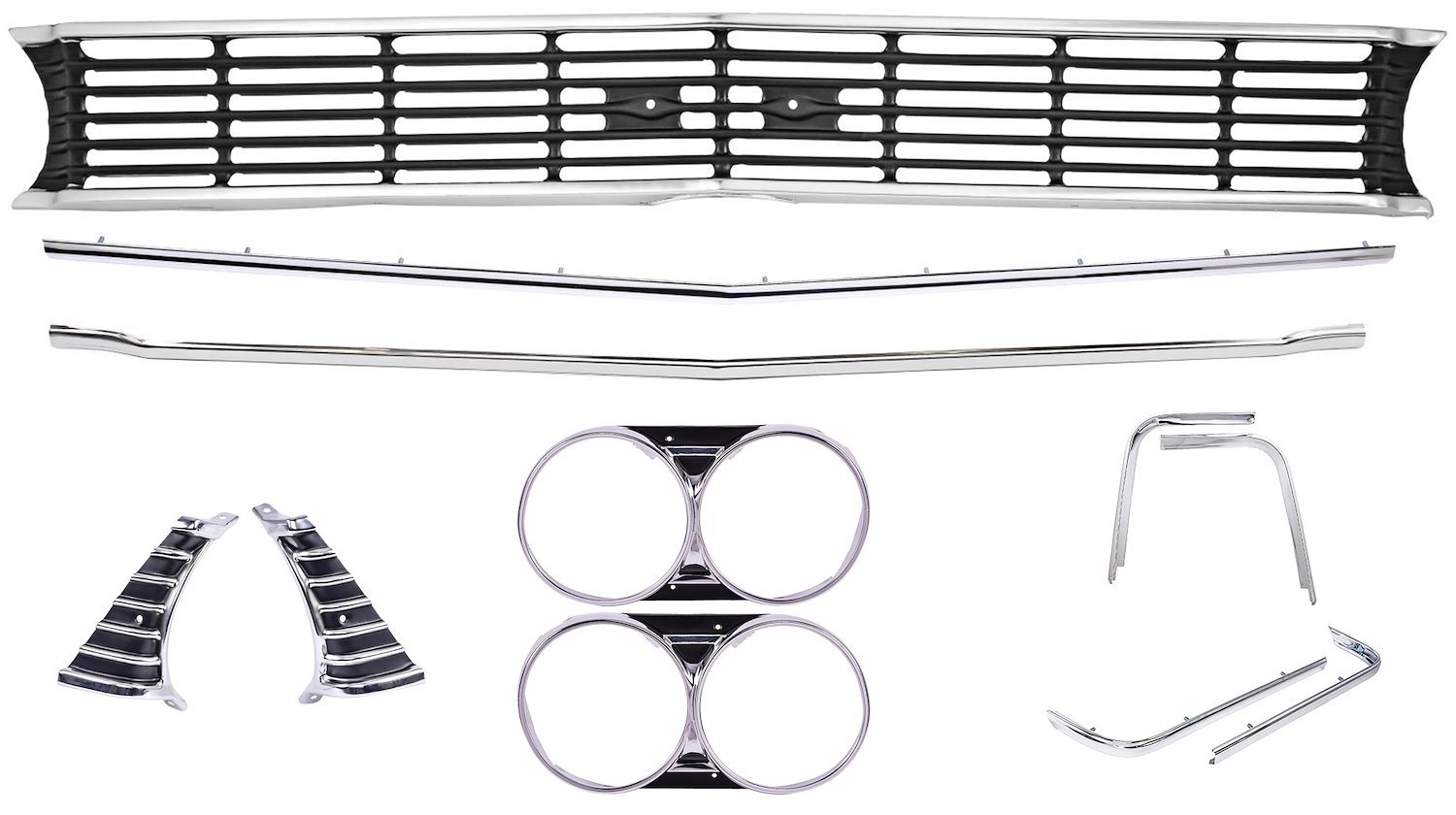 Grille Kit for 1966 Chevrolet Chevelle SS, El Camino SS, Malibu SS