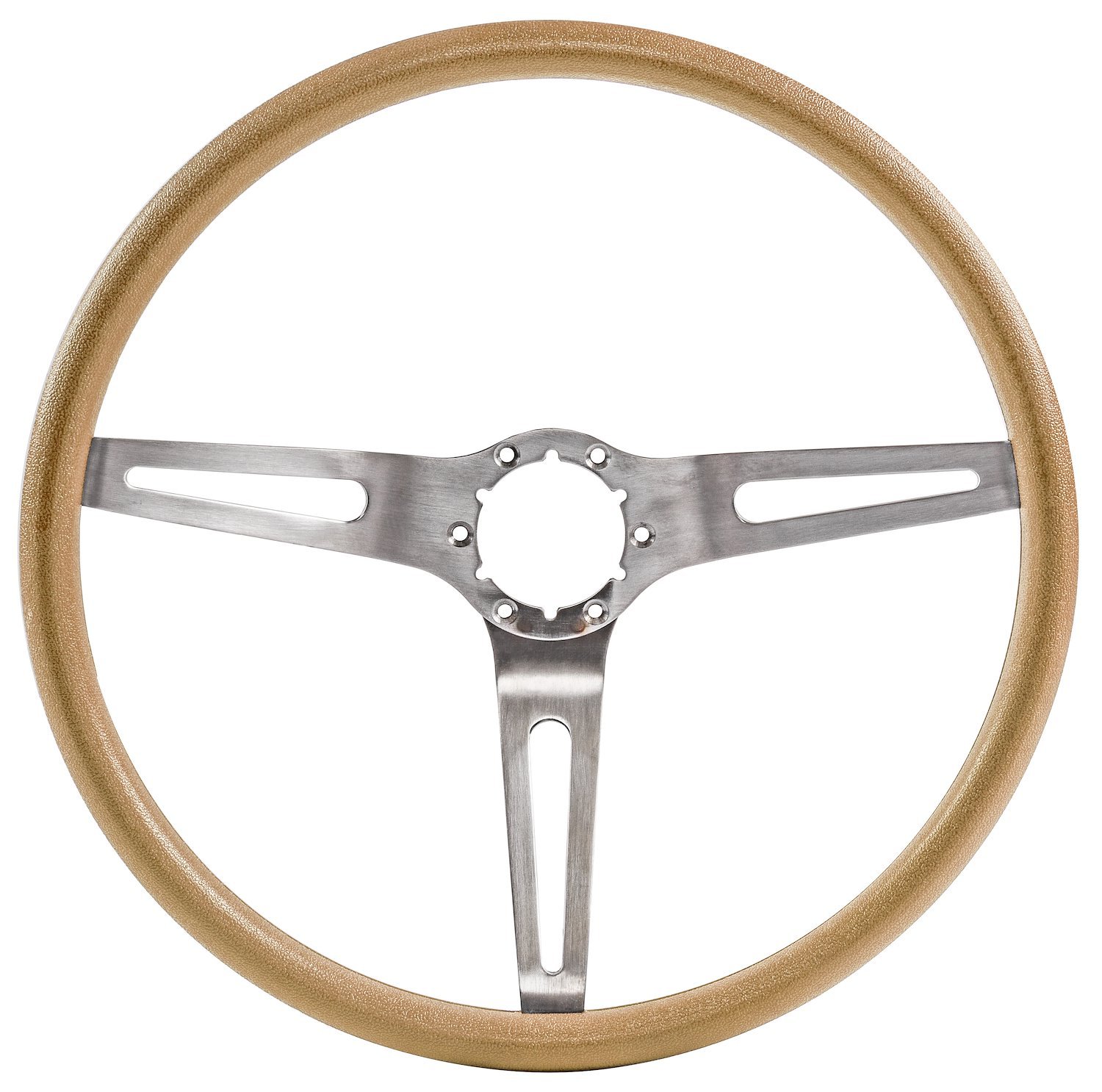 3-Spoke Comfort Grip Steering Wheel Fits Select 1967-1972 Chevrolet Cars & 1960-1975 Chevrolet & GMC Trucks [Saddle Grip]
