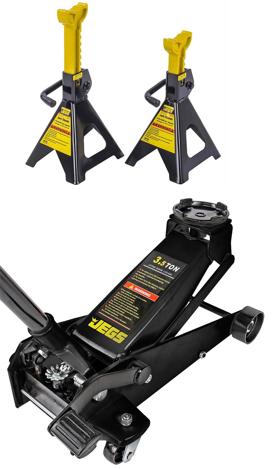 Quick Lift Floor Jack and Jack Stands Kit