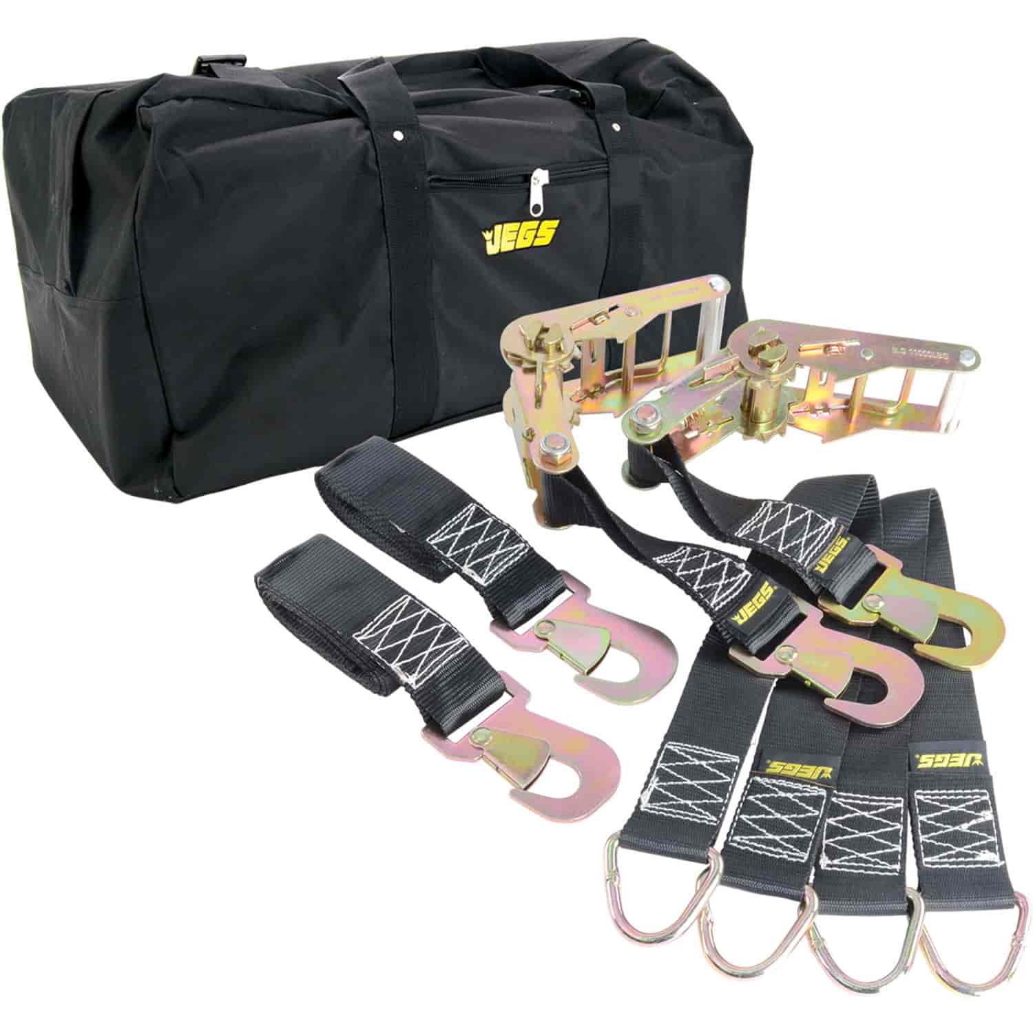 Ratchet Tie-Down Kit w/ Storage Bag Capacity: 5,000 lbs.