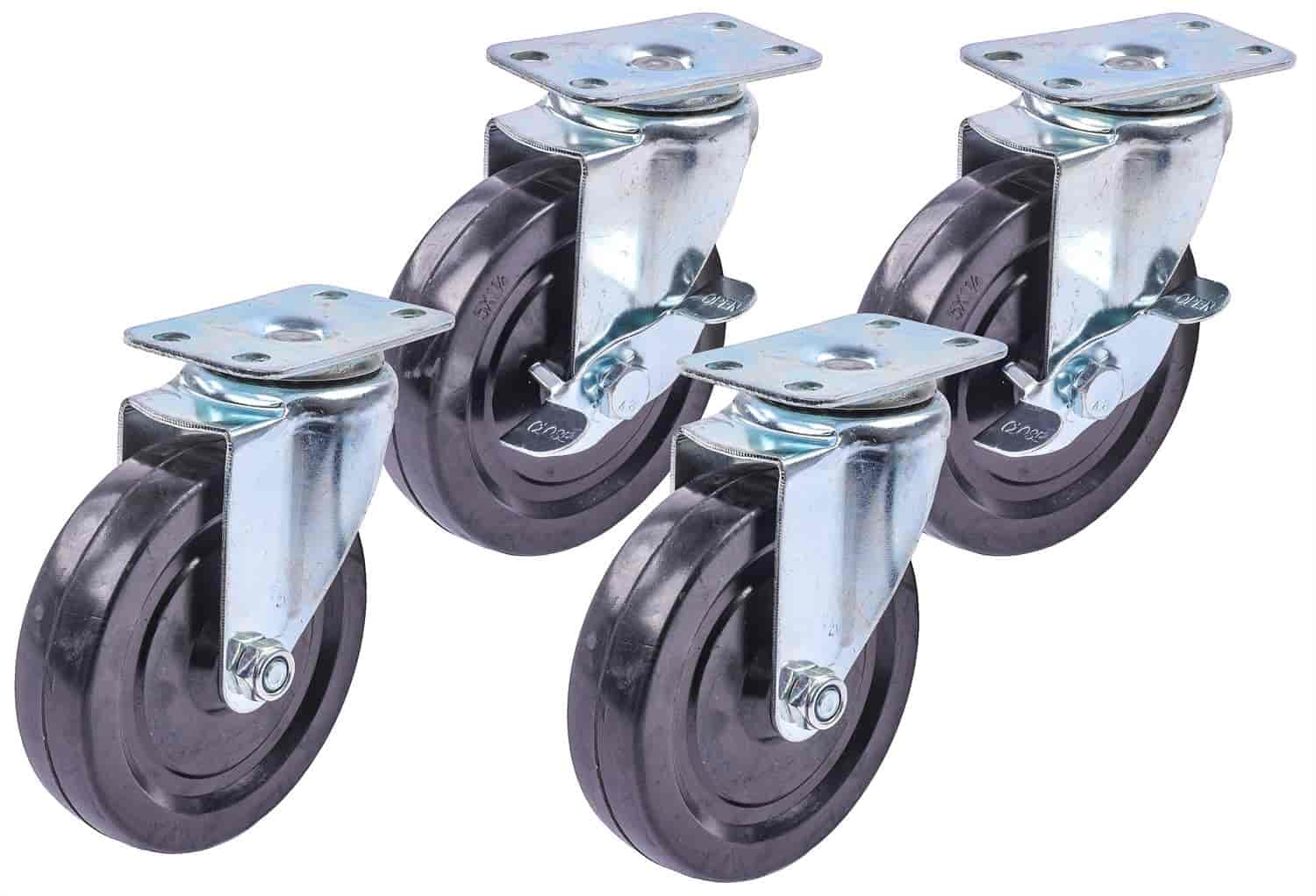 Replacement Casters for JEGS 4-Drawer Tool Box Cart 555-81410 [Set of 4]