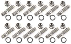 Header Stud Kit Fits Small Block Chevy & Other Engines w/ 3/8" Header Studs