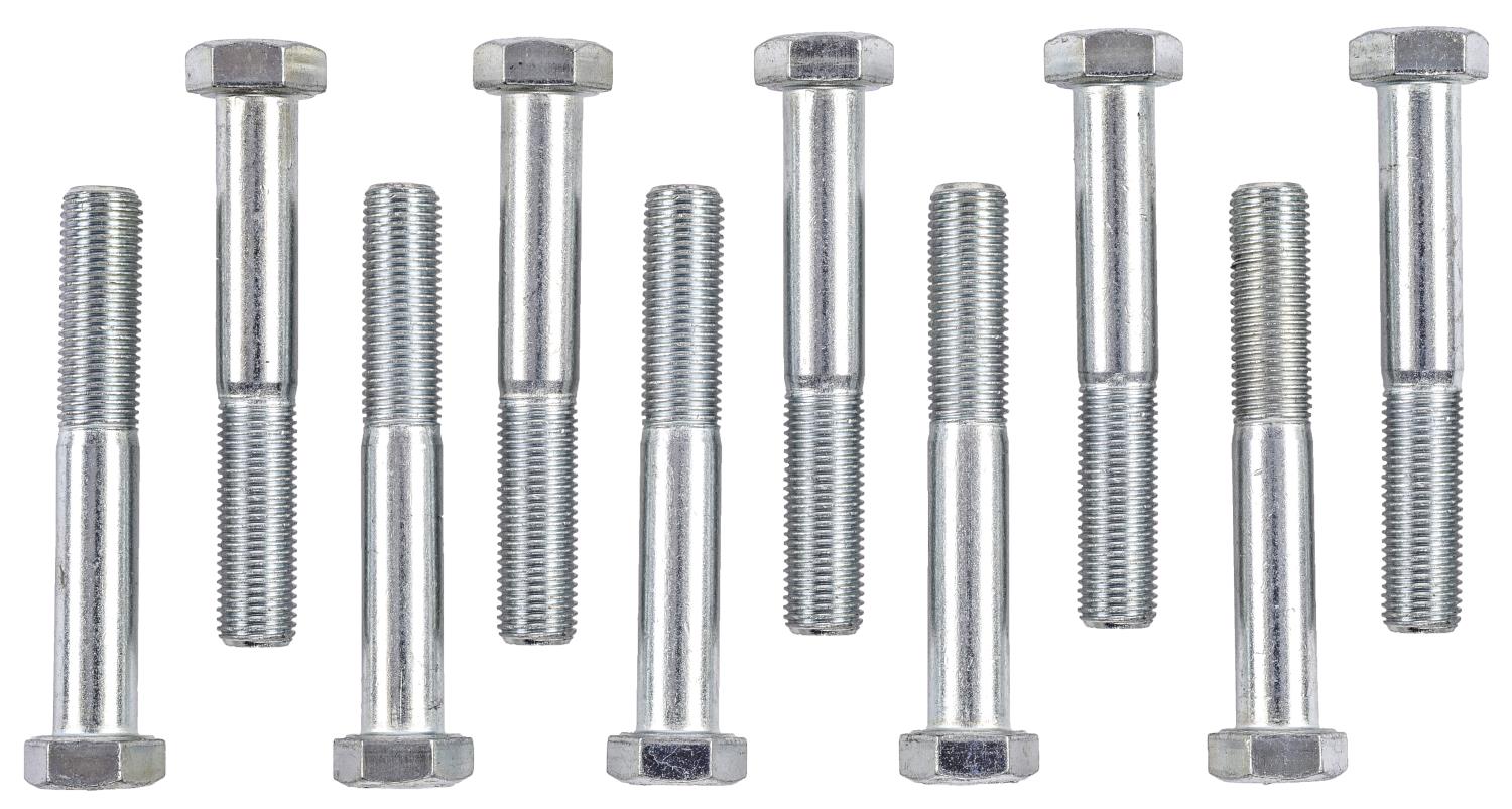 Hex Head Bolts, 3/8 in.-24 x 2 1/2 in. UHL, Carbon Steel, Grade 5 [Set of 10]