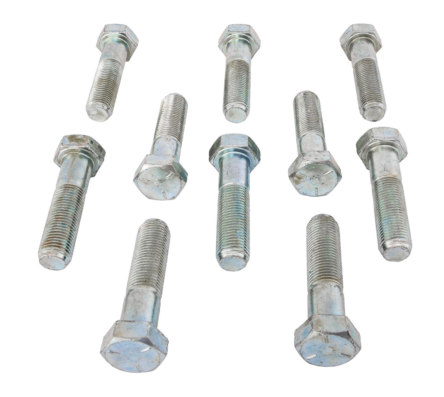 Hex Head Bolts, 1/2 in.-20 x 2 in. UHL, Carbon Steel, Grade 5 [Set of 10]