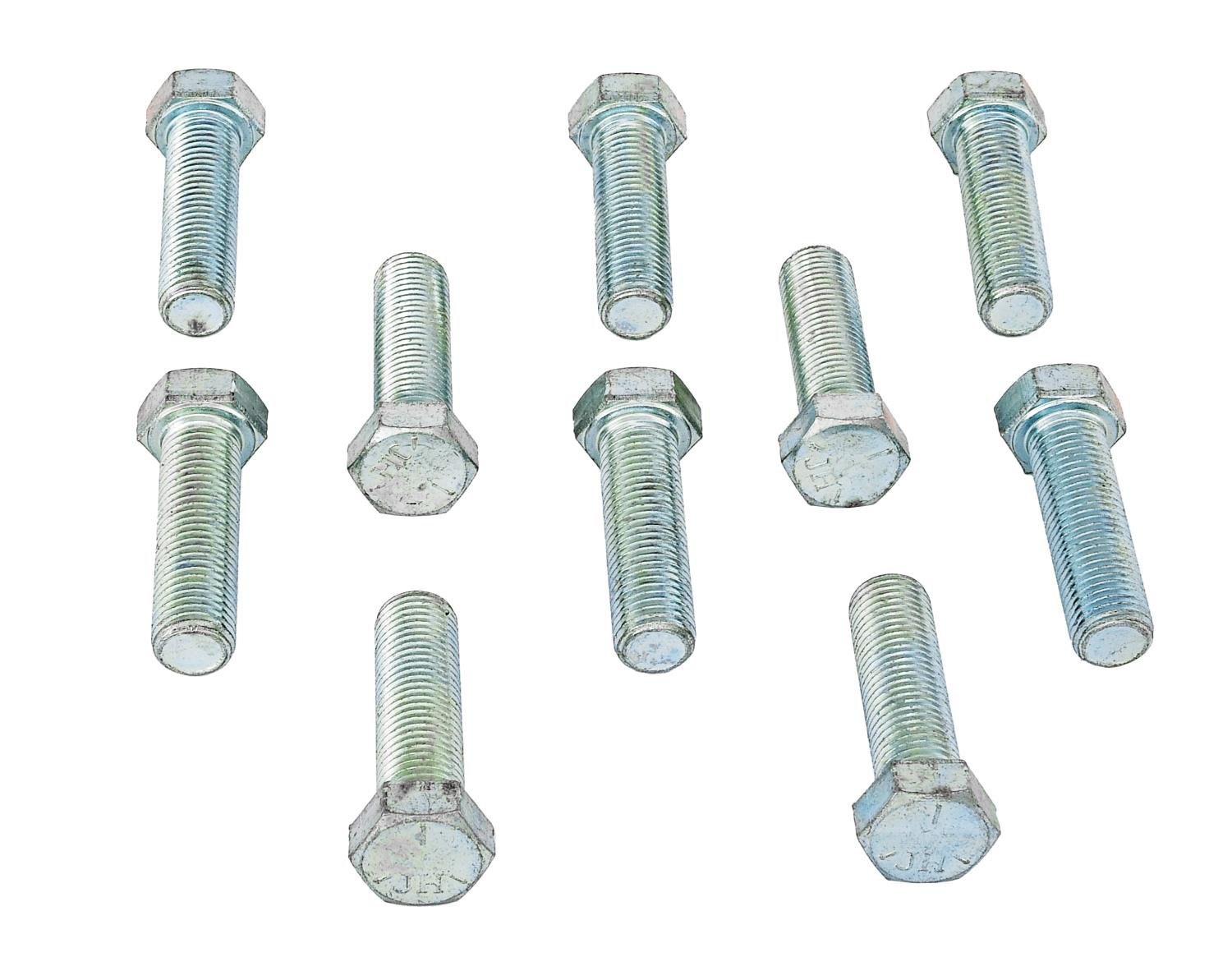Hex Head Bolts, 7/16 in.-20 x 1 1/2 in. UHL, Carbon Steel, Grade 5 [Set of 10]