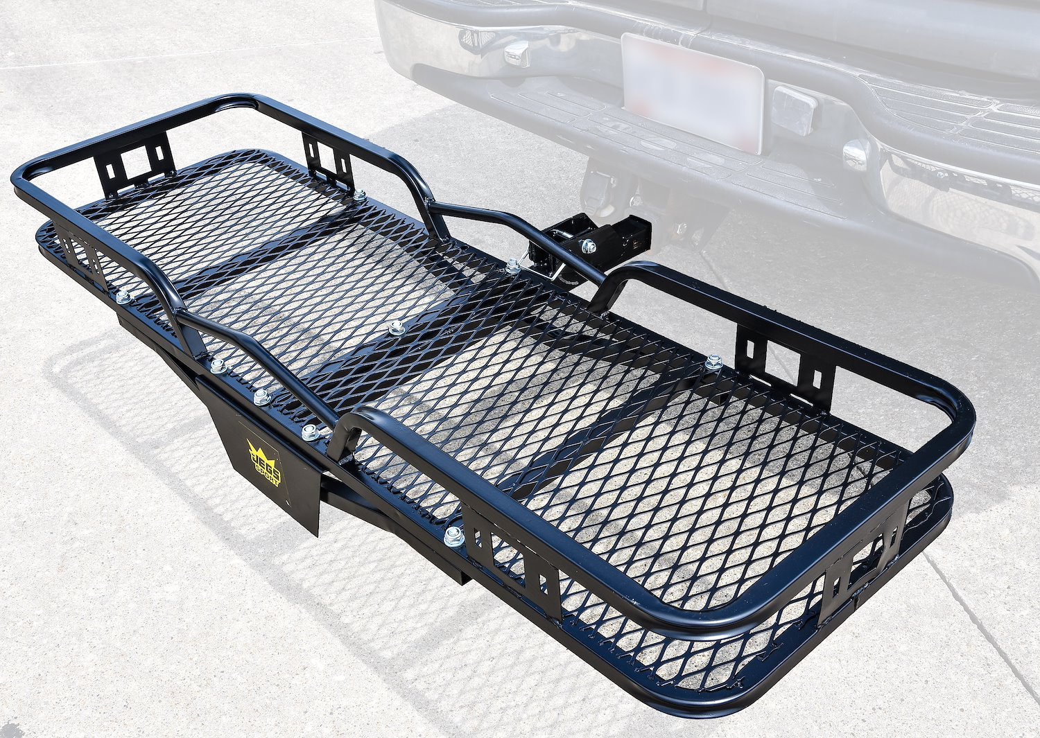 Hitch-Mount Cargo Carrier Rack fits 2 in. Receiver Hitches, 500 lb. Capacity [Black Powder-Coated]
