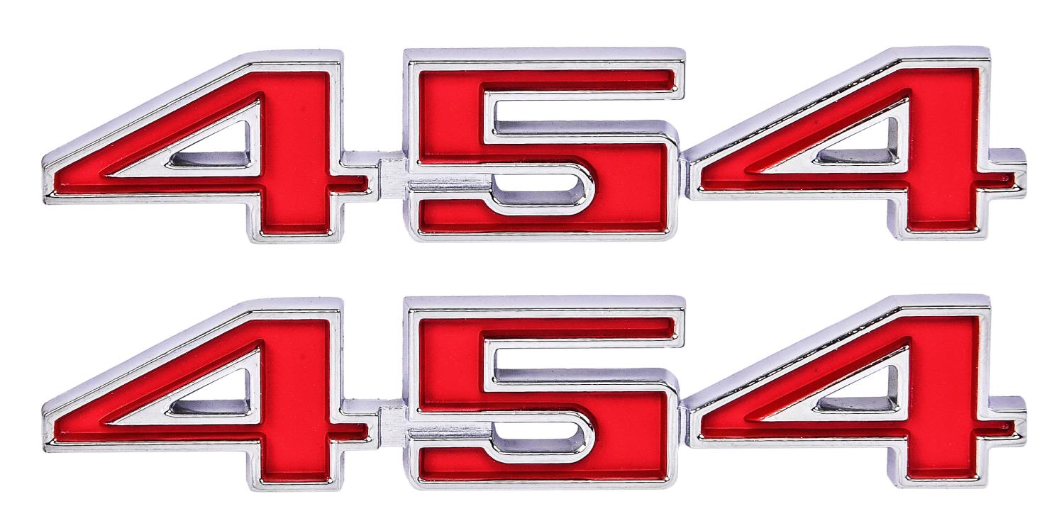 454 Fender Emblems for 1970-1972 Chevrolet Chevelle, El Camino, Monte Carlo 454 [Set of 2]
