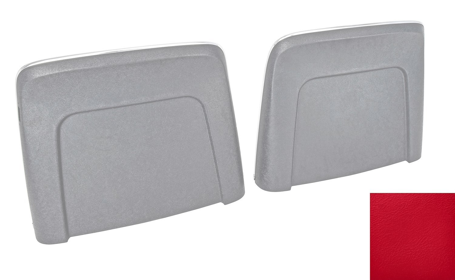 Bucket Seat Backs Fits Select 1967 GM Models [Red, Pair]