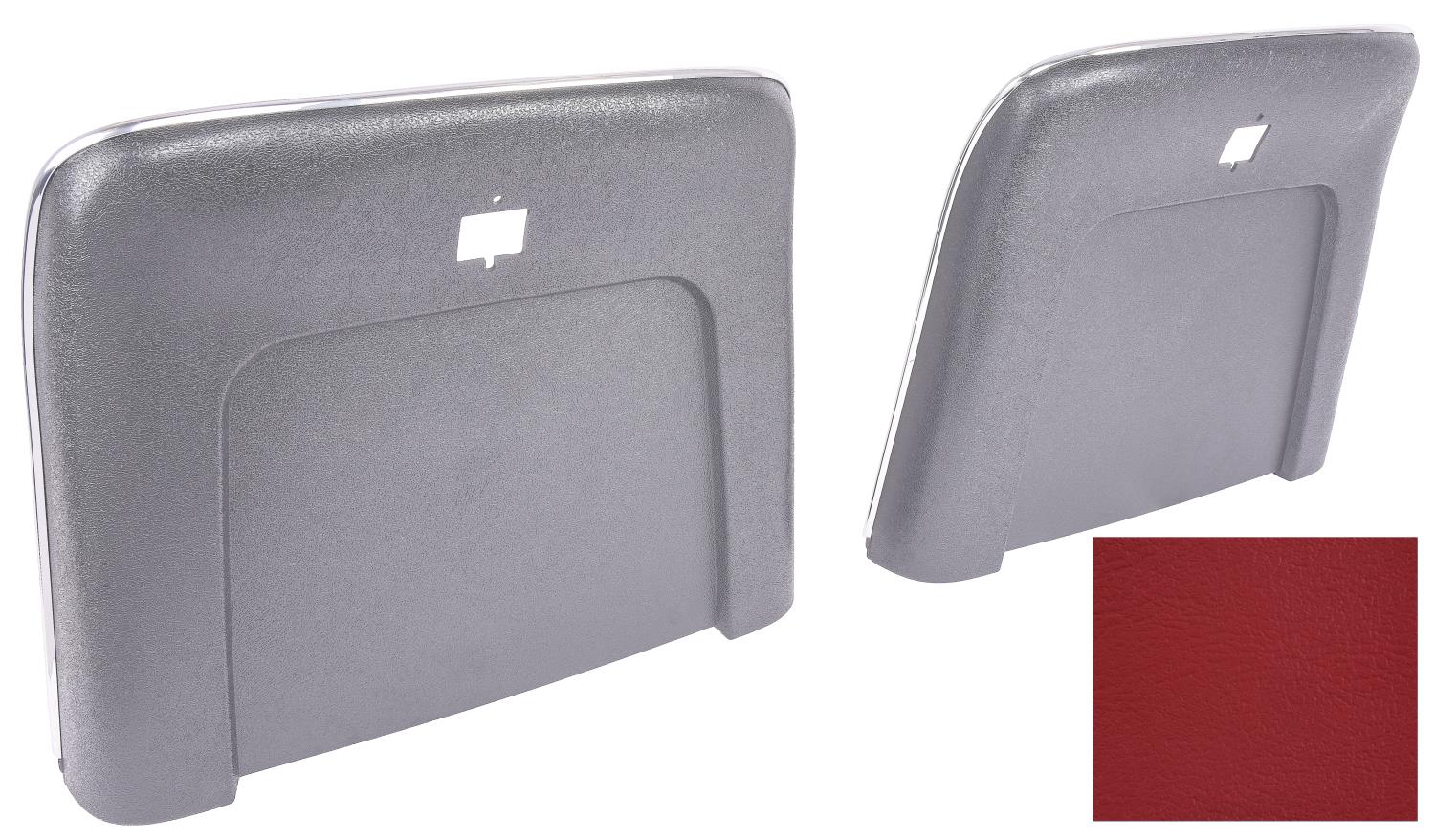 Bucket Seat Backs Fits Select 1969-1972 GM Models [Red, Pair]
