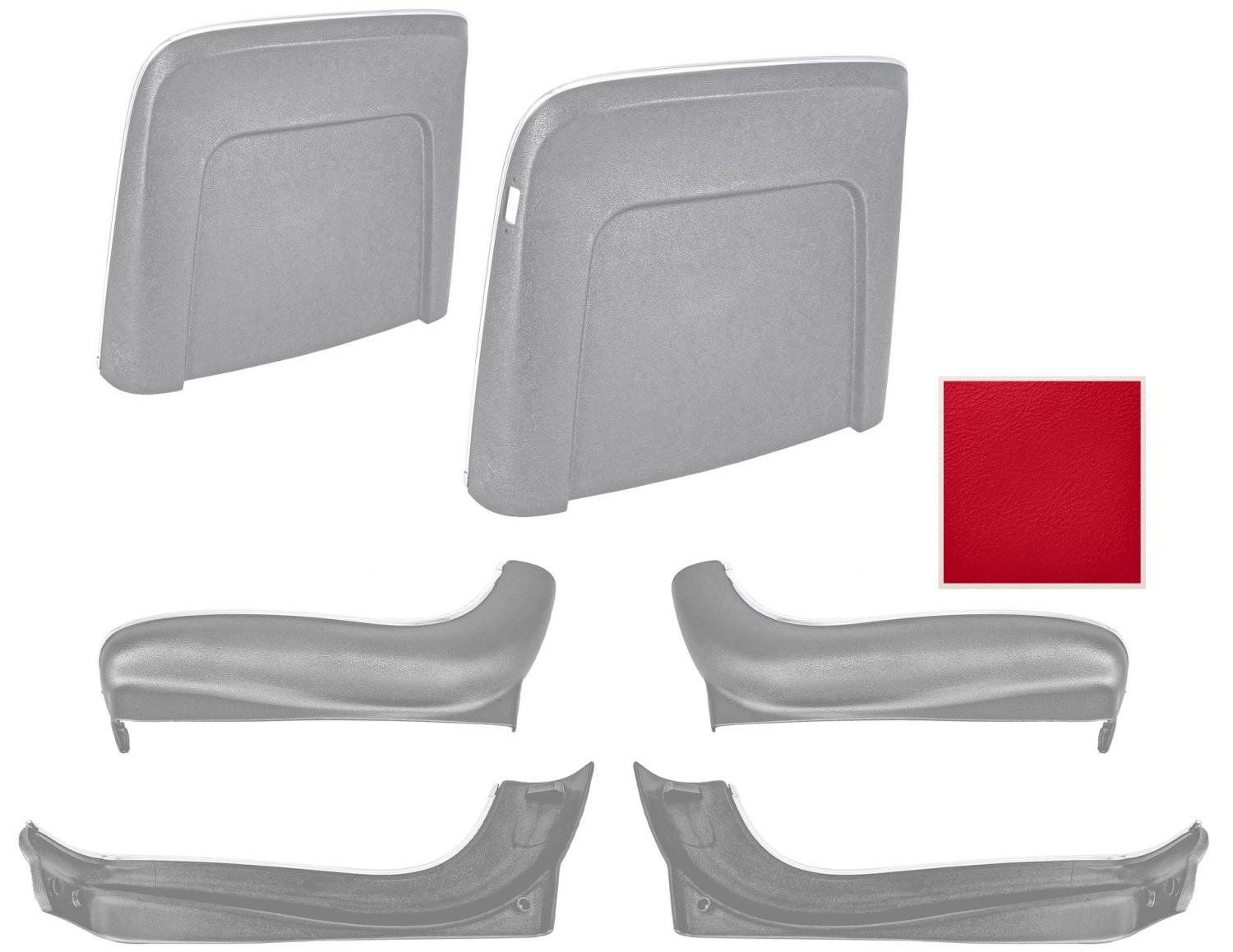 Seat Backs & Sides Kit Fits Select 1967 GM Models [Red]