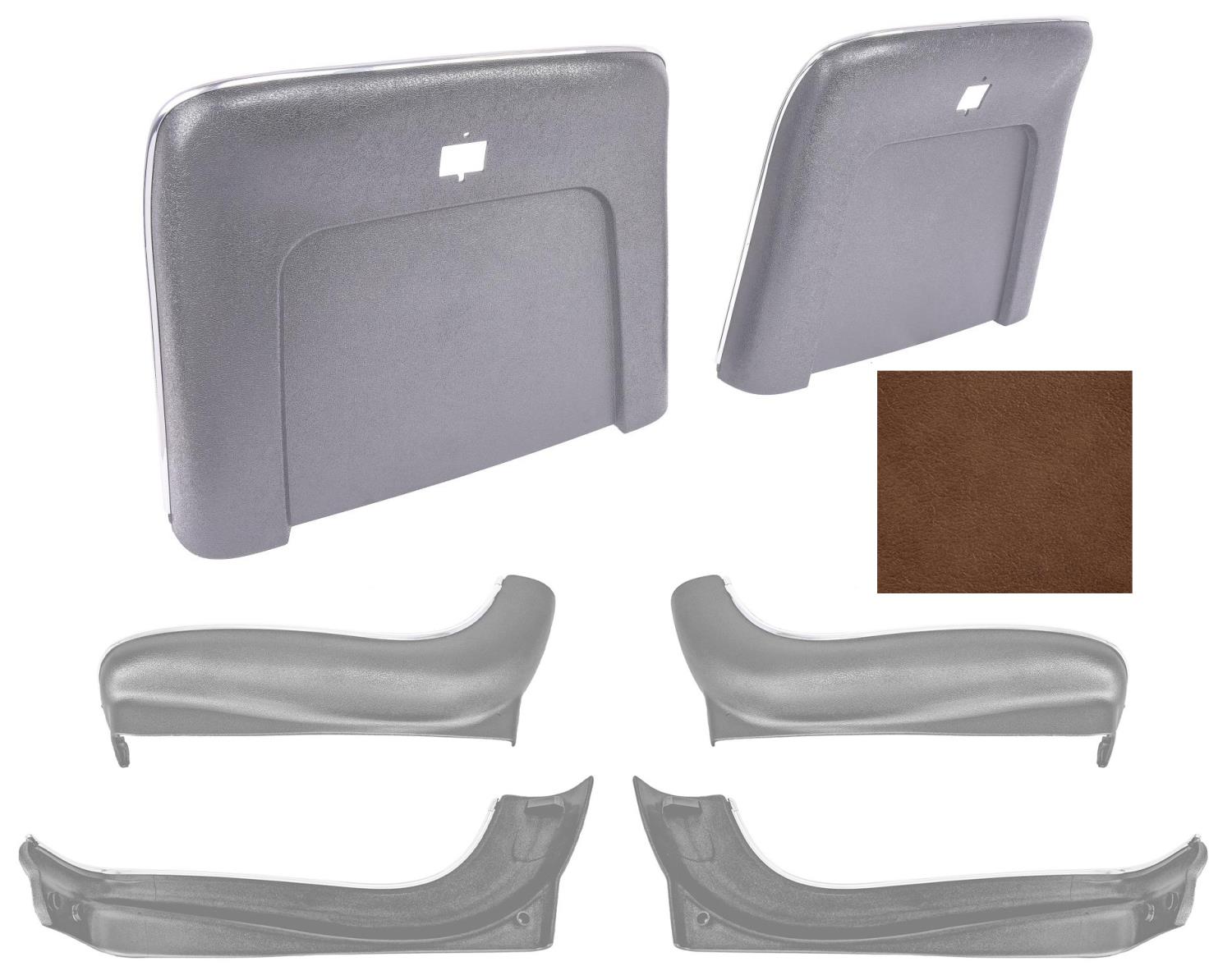 Seat Backs & Sides Kit Fits Select 1969-1972 GM Models [Dark Saddle]