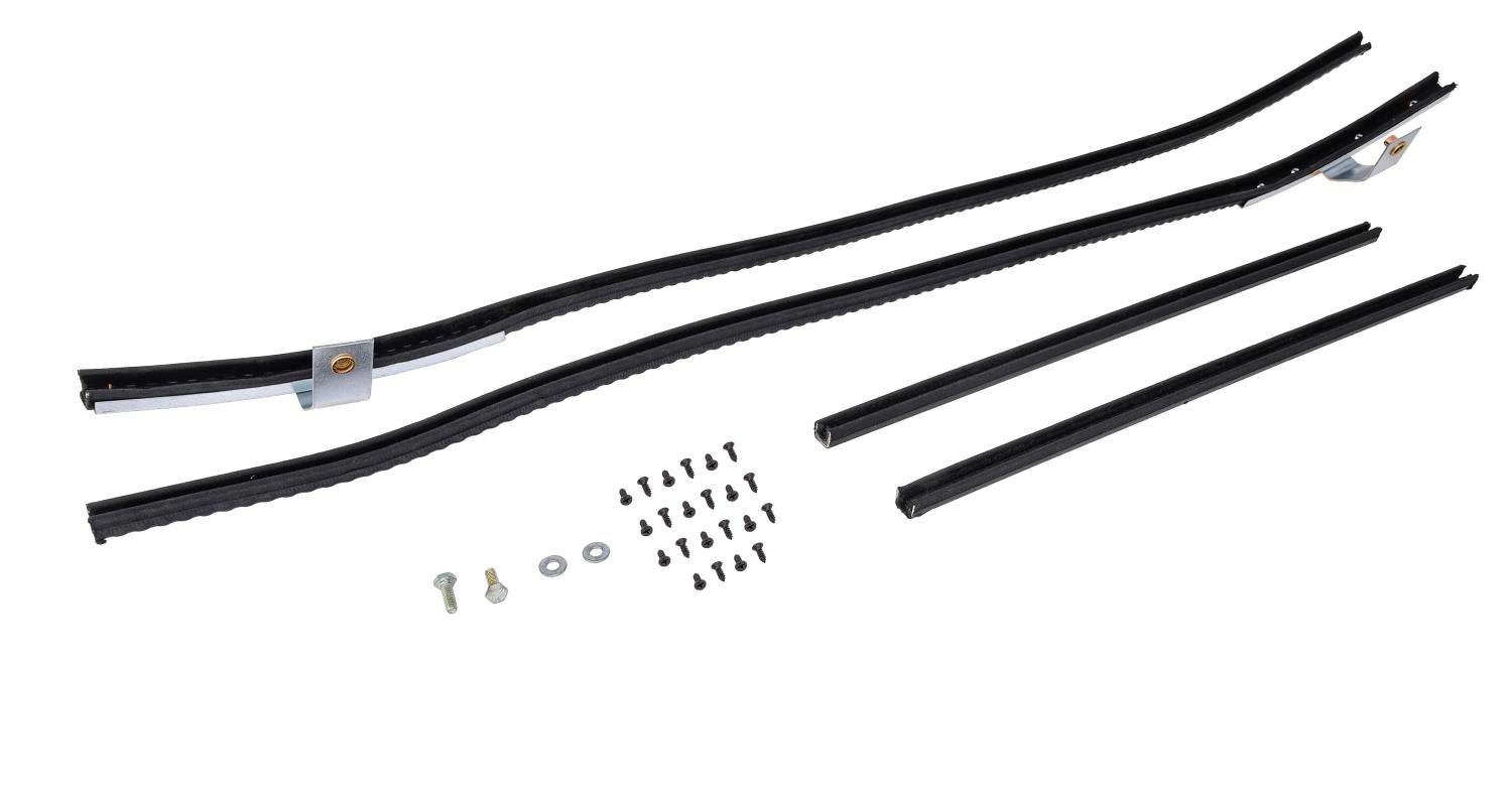 Quarter Glass Run Channel for 1966-1967 Chevrolet Chevy II [2-Door Sedan, Without Chrome Bead]