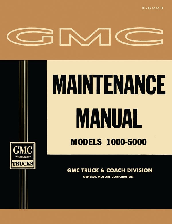 Shop Manual for 1962 GMC Trucks