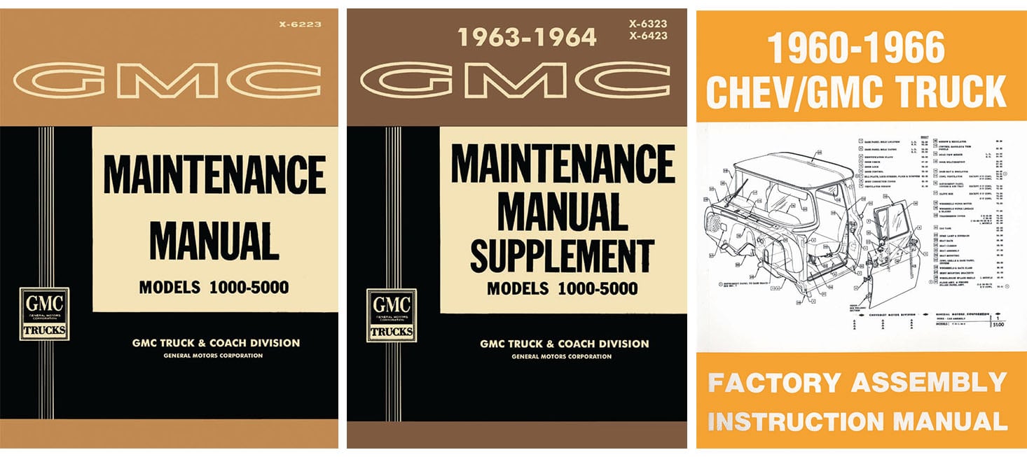 Shop and Assembly Manual Set for 1962-1964 GMC Trucks