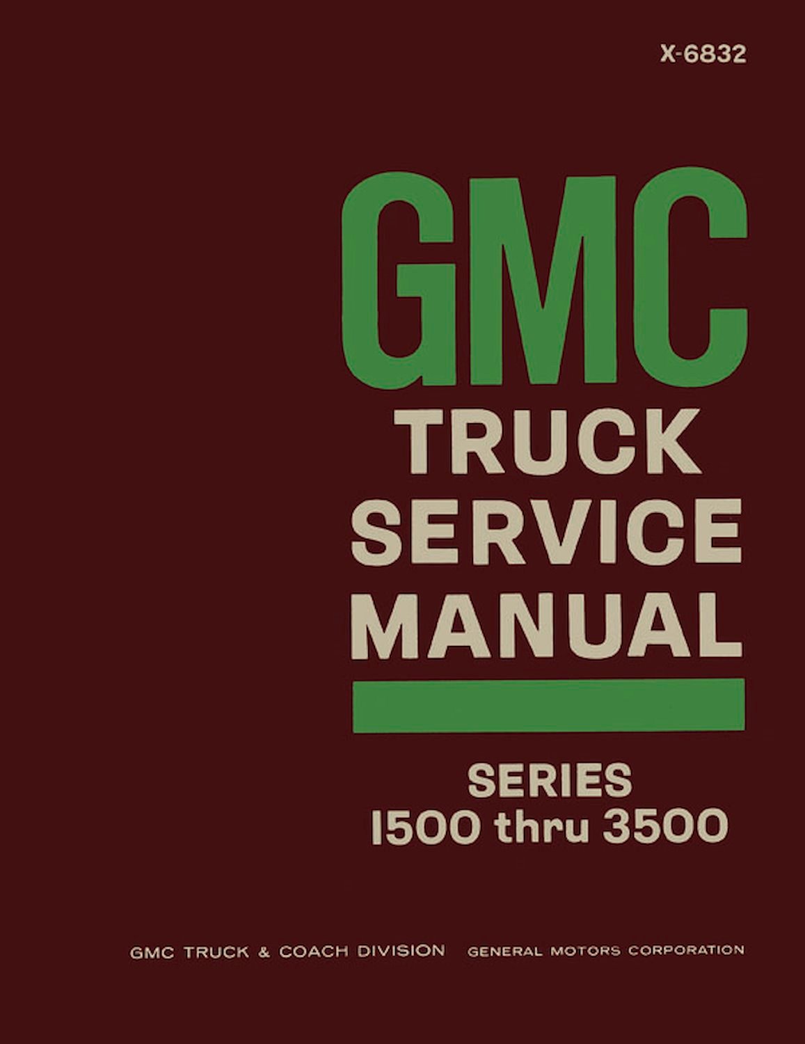 Shop Manual for 1968 GMC Trucks