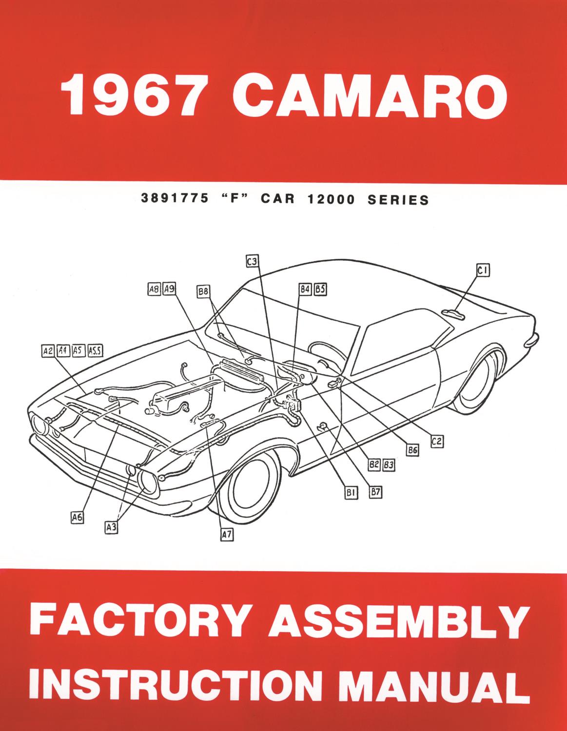 Factory Assembly Instruction Manual for 1967 Chevrolet Camaro