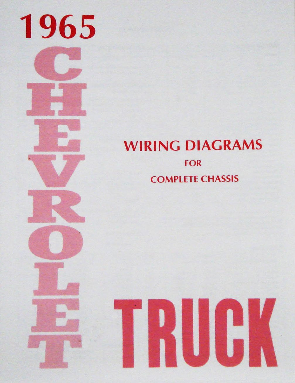 Wiring Diagram Manual for 1965 Chevrolet Truck
