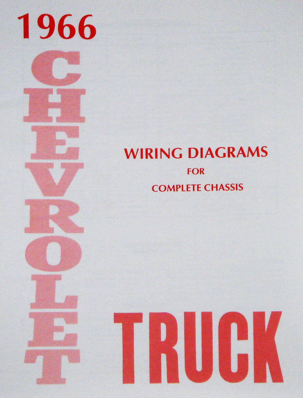 Wiring Diagram Manual for 1966 Chevrolet Truck
