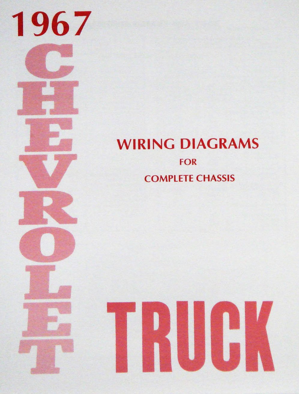 Wiring Diagram Manual for 1967 Chevrolet Truck