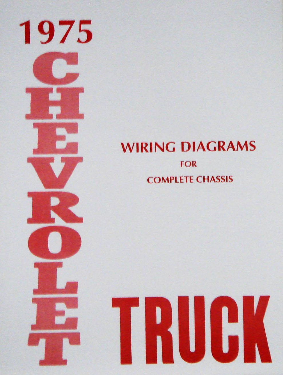 Wiring Diagram Manual for 1975 Chevrolet Truck