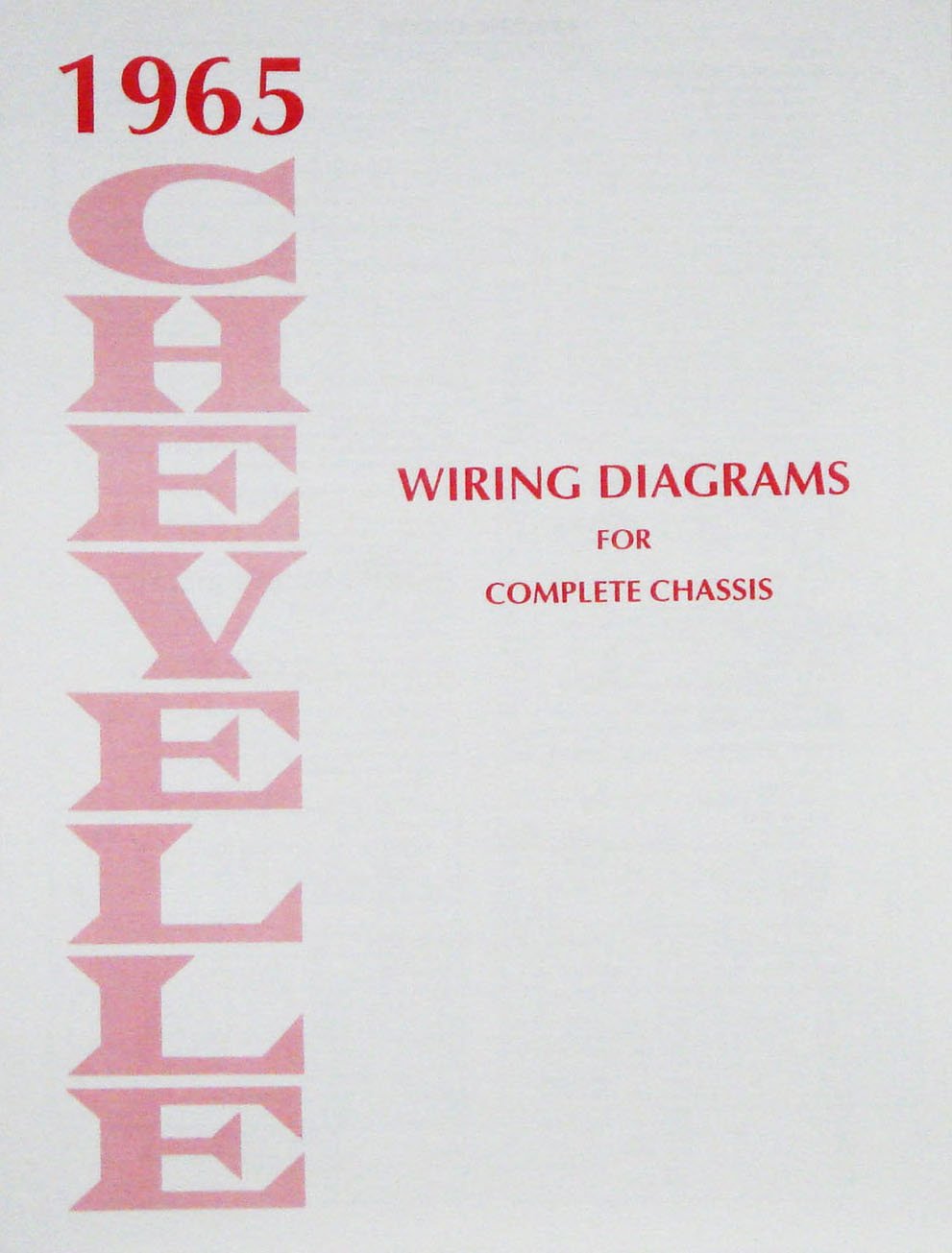 Wiring Diagram Manual for 1965 Chevrolet Chevelle & El-Camino