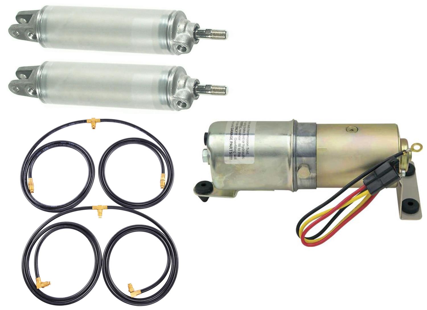 Convertible Top Cylinder, Motor & Hose Kit for 1956-1961 Chevrolet Corvette Convertibles [Sold as a Kit]