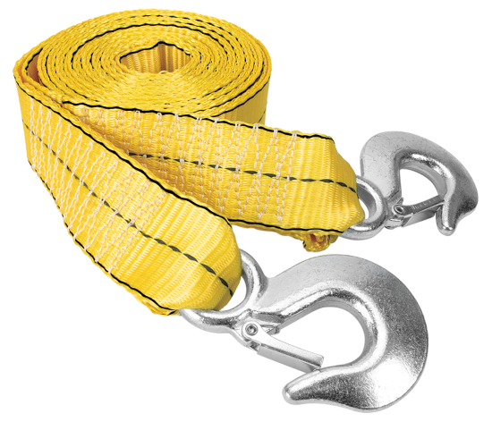Recovery Tow Strap with Hooks  [2 in. W x 30 ft. L]