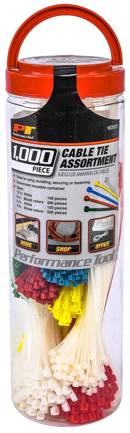 Cable Tie Assortment [1,000 Pieces]