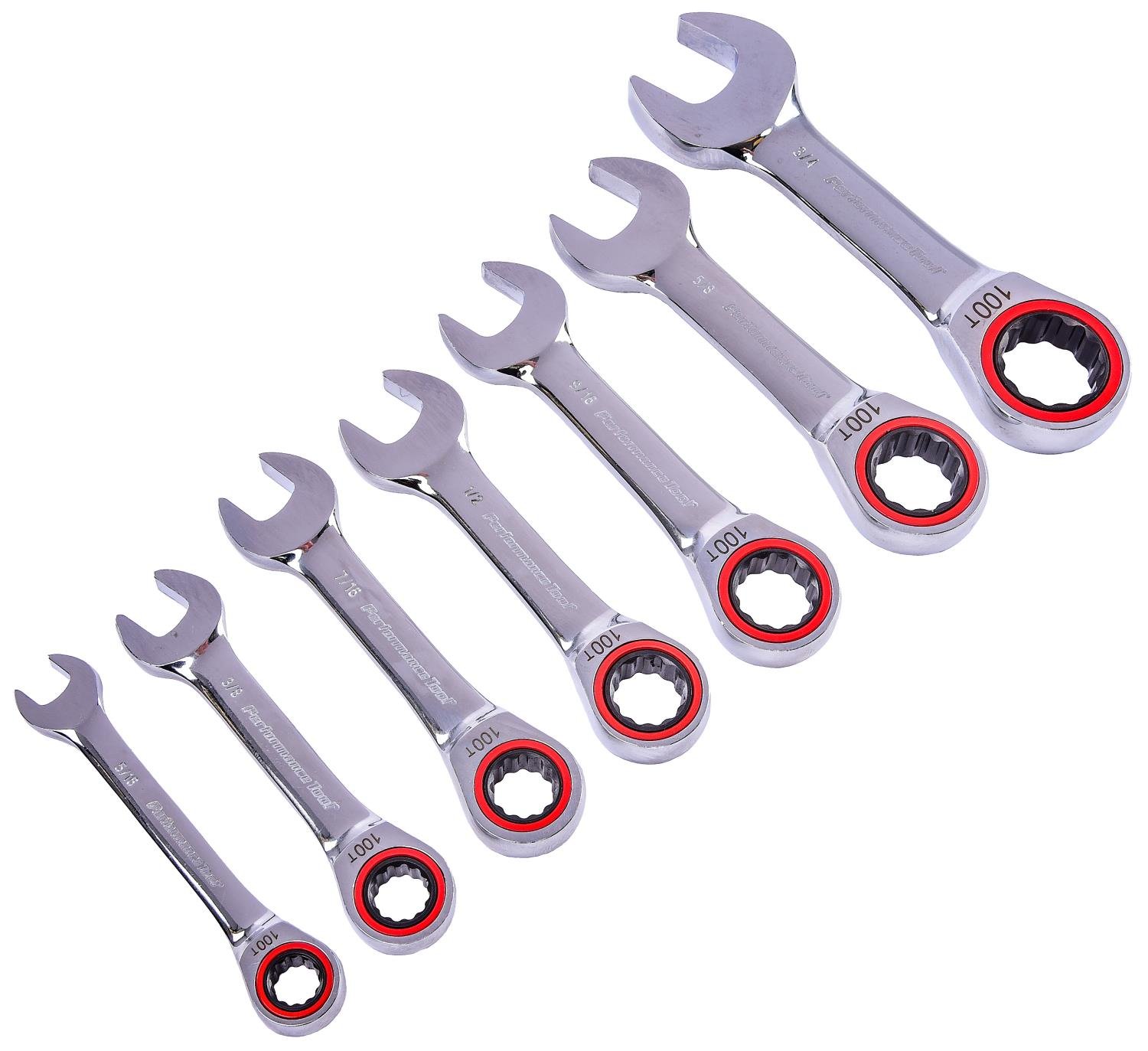 Ratcheting Wrench Set [7-piece, SAE]