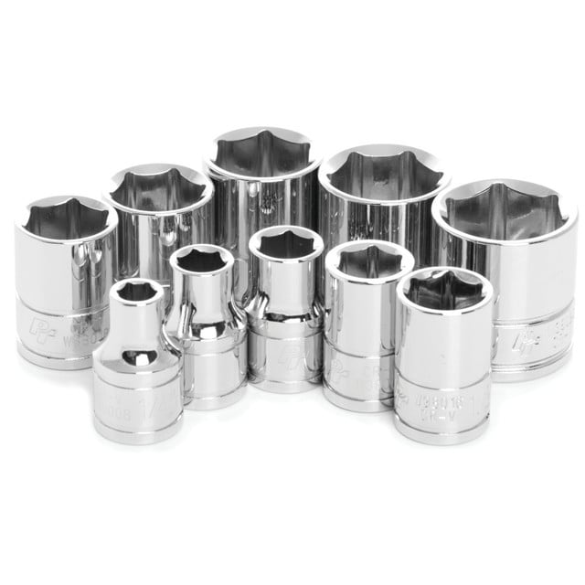 3/8 in. Drive SAE Socket Set [10-Piece, 6-Point]