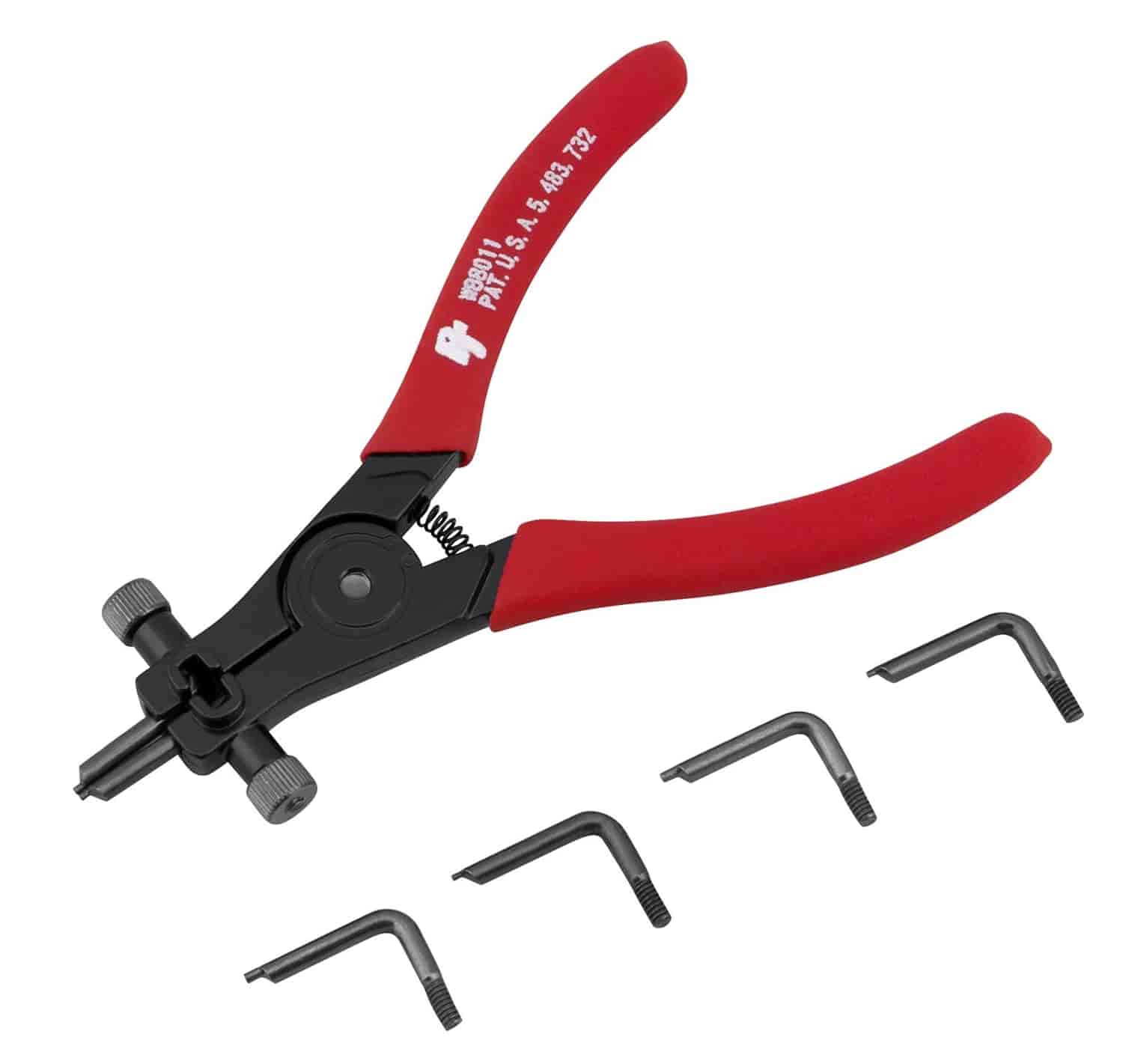 Adjustable External Snap Ring Plier Tip Sizes: 1.0mm, 1.5mm and 2.0mm