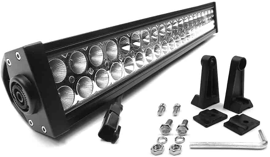 CREE LED Double Row Light Bar with Chrome Light Panel [20 in. Straight]