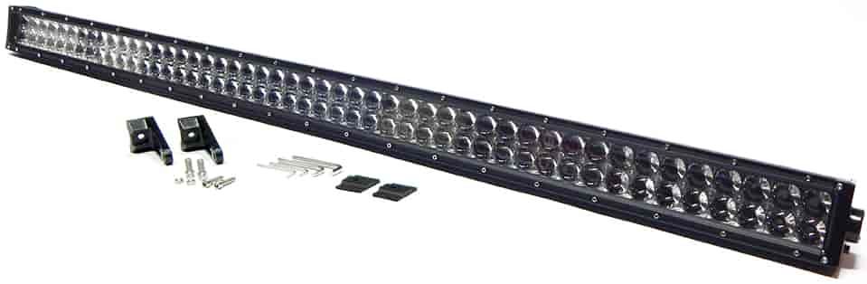 CREE LED Double Row Light Bar with Chrome Light Panel [52 in. Straight]
