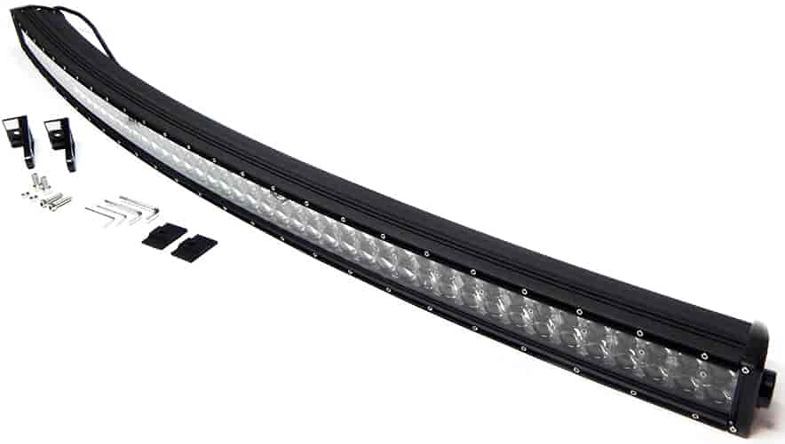 CREE LED Double Row Light Bar with Chrome Light Panel [50 in. Curved]