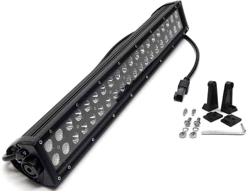 CREE LED Double Row Light Bar with Black Light Panel [20 in. Straight]